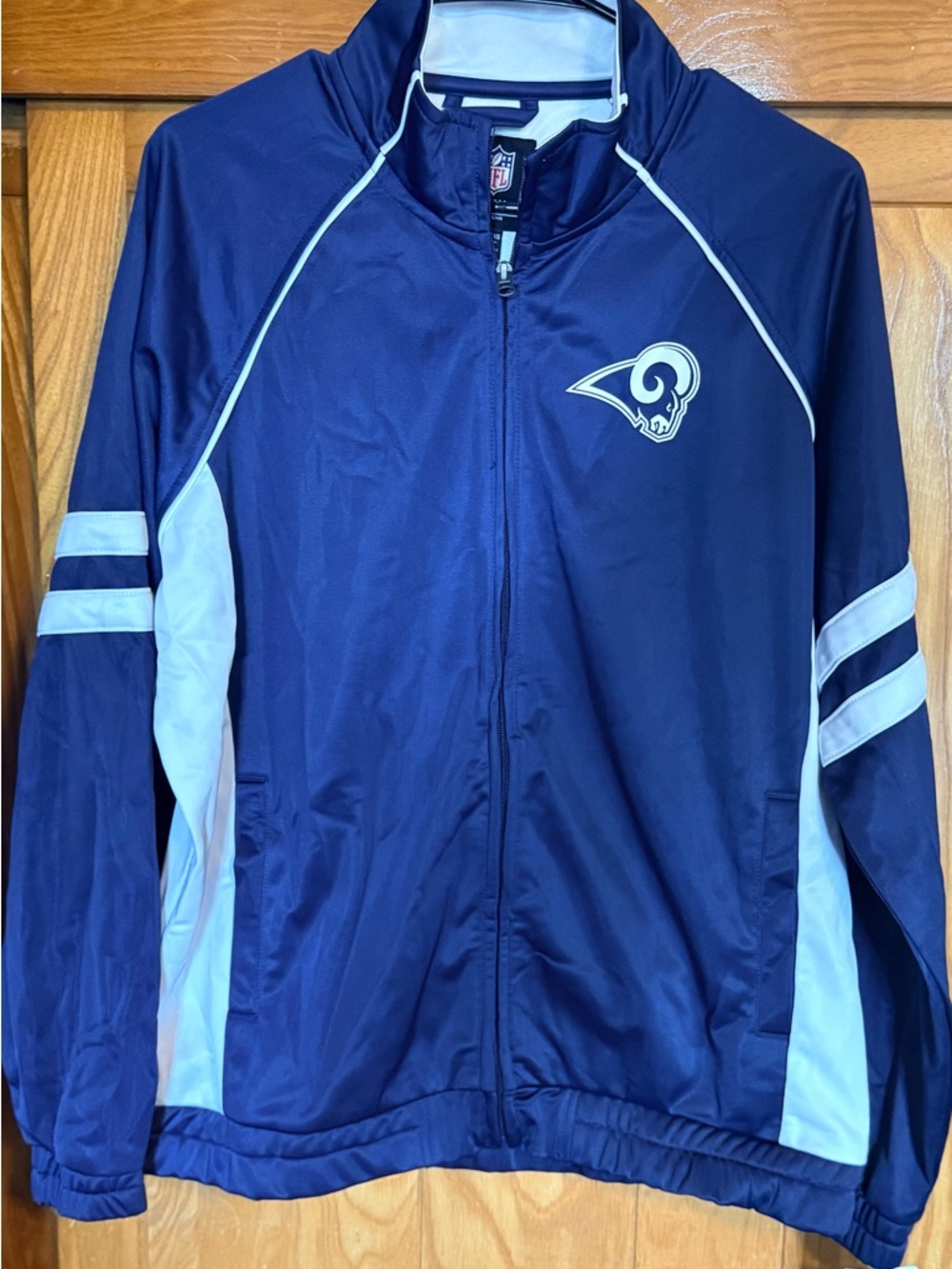 NFL Women's Jacket in Black, White & Red Logo